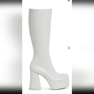 White Sugar Thrillz Go Go Boots